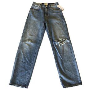 Urban Outfitters Abrand Jeans Size 24 W28 A Slouch Jean Distressed Denim Blue